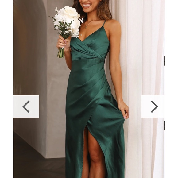 COPY - Billy J Emerald Elsa Midi Dress - Picture 2 of 10